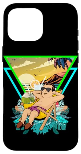 Palme, Strand, Meer, Chill und Sonne Hülle für iPhone 16 Pro Max Palme, Strand, Meer, Chill und Sonne Hülle für iPhone 16 Pro Max von Summer Holiday Relax Apparel & Accessories