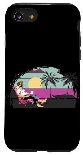 Palme, Strand, Meer, Chill und Sonne Hülle für iPhone SE (2020) / 7 / 8 von Summer Holiday Relax Apparel & Accessories