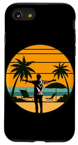 Palme, Strand, Meer, Chill und Sonne Hülle für iPhone SE (2020) / 7 / 8 von Summer Holiday Relax Apparel & Accessories
