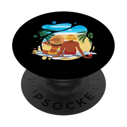 Palme, Strand, Meer, Chill und Sonne PopSockets Klebender PopGrip Palme, Strand, Meer, Chill und Sonne PopSockets Klebender PopGrip von Summer Holiday Relax Apparel & Accessories