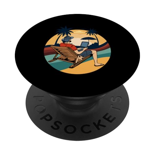 Palme, Strand, Meer, Chill und Sonne PopSockets Klebender PopGrip Palme, Strand, Meer, Chill und Sonne PopSockets Klebender PopGrip von Summer Holiday Relax Apparel & Accessories