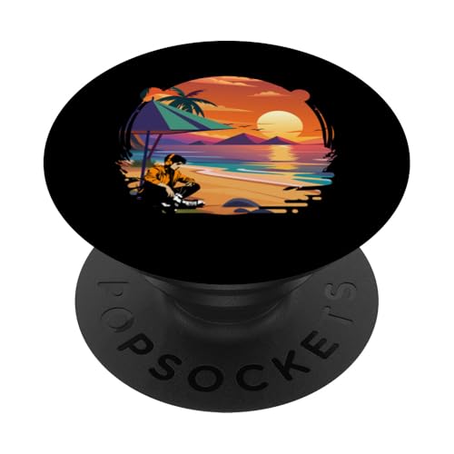 Palme, Strand, Meer, Chill und Sonne PopSockets Klebender PopGrip Palme, Strand, Meer, Chill und Sonne PopSockets Klebender PopGrip von Summer Holiday Relax Apparel & Accessories