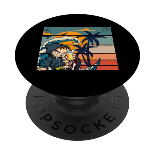 Palme, Strand, Meer, Chill und Sonne PopSockets Klebender PopGrip Palme, Strand, Meer, Chill und Sonne PopSockets Klebender PopGrip von Summer Holiday Relax Apparel & Accessories