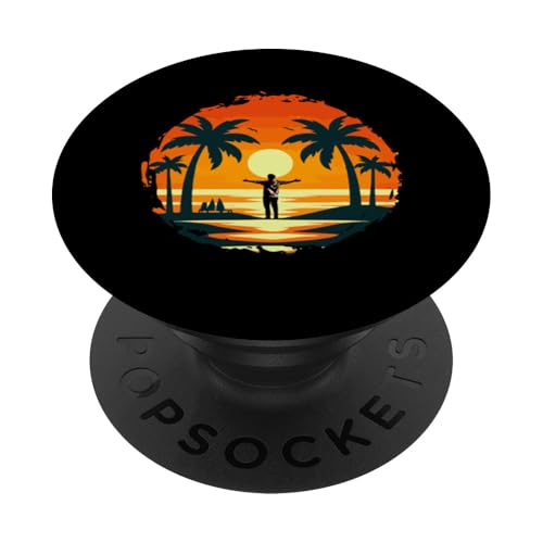 Palme, Strand, Meer, Chill und Sonne PopSockets Klebender PopGrip Palme, Strand, Meer, Chill und Sonne PopSockets Klebender PopGrip von Summer Holiday Relax Apparel & Accessories