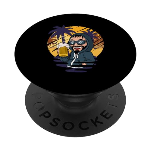 Palme, Strand, Meer, Chill und Sonne PopSockets Klebender PopGrip Palme, Strand, Meer, Chill und Sonne PopSockets Klebender PopGrip von Summer Holiday Relax Apparel & Accessories