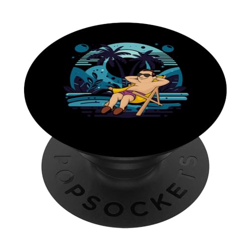 Palme, Strand, Meer, Chill und Sonne PopSockets Klebender PopGrip Palme, Strand, Meer, Chill und Sonne PopSockets Klebender PopGrip von Summer Holiday Relax Apparel & Accessories