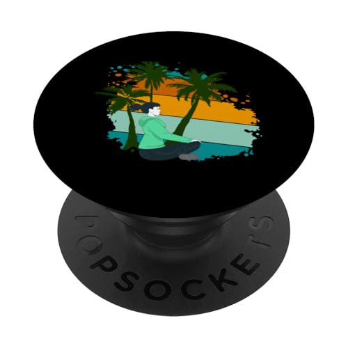 Palme, Strand, Meer, Chill und Sonne PopSockets Klebender PopGrip Palme, Strand, Meer, Chill und Sonne PopSockets Klebender PopGrip von Summer Holiday Relax Apparel & Accessories