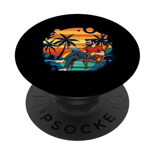 Palme, Strand, Meer, Chill und Sonne PopSockets Klebender PopGrip Palme, Strand, Meer, Chill und Sonne PopSockets Klebender PopGrip von Summer Holiday Relax Apparel & Accessories