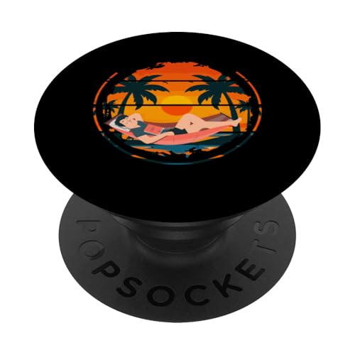 Palme, Strand, Meer, Chill und Sonne PopSockets Klebender PopGrip Palme, Strand, Meer, Chill und Sonne PopSockets Klebender PopGrip von Summer Holiday Relax Apparel & Accessories