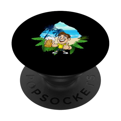 Palme, Strand, Meer, Chill und Sonne PopSockets Klebender PopGrip Palme, Strand, Meer, Chill und Sonne PopSockets Klebender PopGrip von Summer Holiday Relax Apparel & Accessories