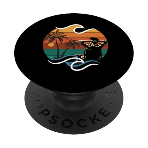 Palme, Strand, Meer, Chill und Sonne PopSockets Klebender PopGrip Palme, Strand, Meer, Chill und Sonne PopSockets Klebender PopGrip von Summer Holiday Relax Apparel & Accessories