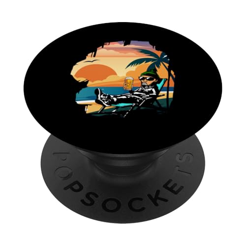Palme, Strand, Meer, Chill und Sonne PopSockets Klebender PopGrip Palme, Strand, Meer, Chill und Sonne PopSockets Klebender PopGrip von Summer Holiday Relax Apparel & Accessories
