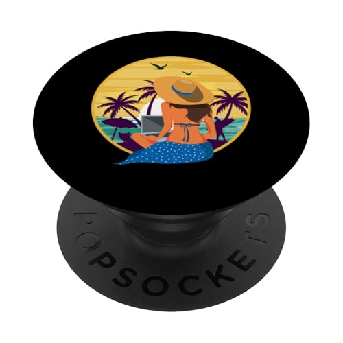 Palme, Strand, Meer, Chill und Sonne PopSockets Klebender PopGrip Palme, Strand, Meer, Chill und Sonne PopSockets Klebender PopGrip von Summer Holiday Relax Apparel & Accessories
