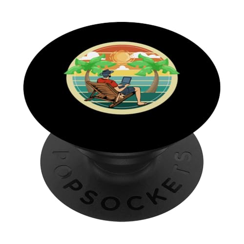 Palme, Strand, Meer, Chill und Sonne PopSockets Klebender PopGrip Palme, Strand, Meer, Chill und Sonne PopSockets Klebender PopGrip von Summer Holiday Relax Apparel & Accessories