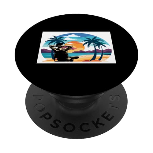 Palme, Strand, Meer, Chill und Sonne PopSockets Klebender PopGrip Palme, Strand, Meer, Chill und Sonne PopSockets Klebender PopGrip von Summer Holiday Relax Apparel & Accessories