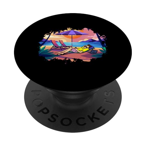 Palme, Strand, Meer, Chill und Sonne PopSockets Klebender PopGrip Palme, Strand, Meer, Chill und Sonne PopSockets Klebender PopGrip von Summer Holiday Relax Apparel & Accessories