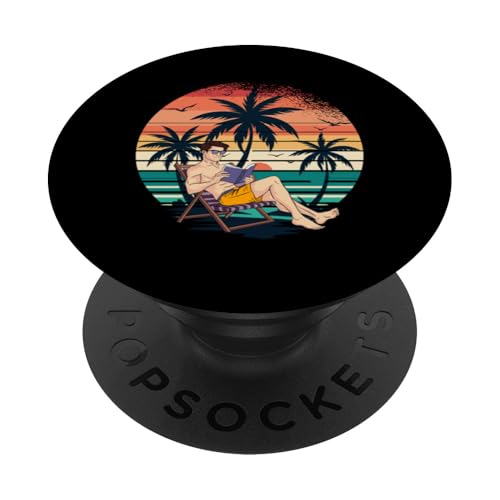 Palme, Strand, Meer, Chill und Sonne PopSockets Klebender PopGrip Palme, Strand, Meer, Chill und Sonne PopSockets Klebender PopGrip von Summer Holiday Relax Apparel & Accessories