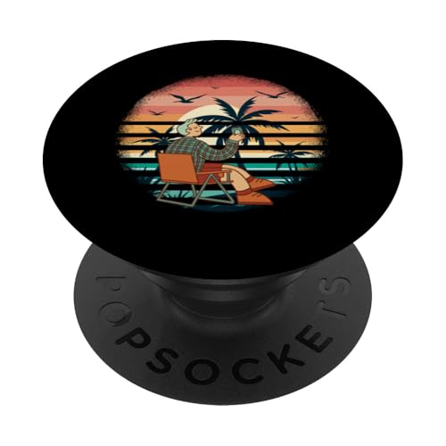 Palme, Strand, Meer, Chill und Sonne PopSockets Klebender PopGrip Palme, Strand, Meer, Chill und Sonne PopSockets Klebender PopGrip von Summer Holiday Relax Apparel & Accessories