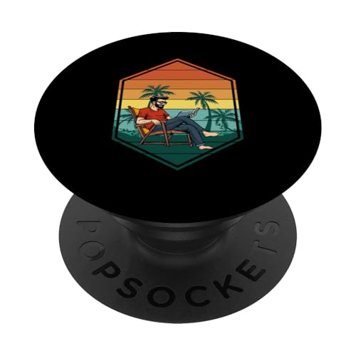 Palme, Strand, Meer, Chill und Sonne PopSockets Klebender PopGrip von Summer Holiday Relax Apparel & Accessories