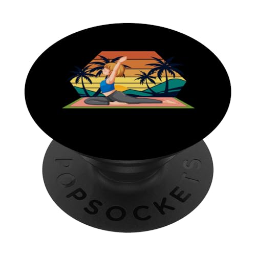 Yoga, Palme, Strand, Ozean, Chill und Sonne PopSockets Klebender PopGrip Yoga, Palme, Strand, Ozean, Chill und Sonne PopSockets Klebender PopGrip von Summer Holiday Relax Apparel & Accessories