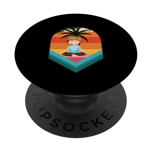 Yoga, Palme, Strand, Ozean, Chill und Sonne PopSockets Klebender PopGrip Yoga, Palme, Strand, Ozean, Chill und Sonne PopSockets Klebender PopGrip von Summer Holiday Relax Apparel & Accessories