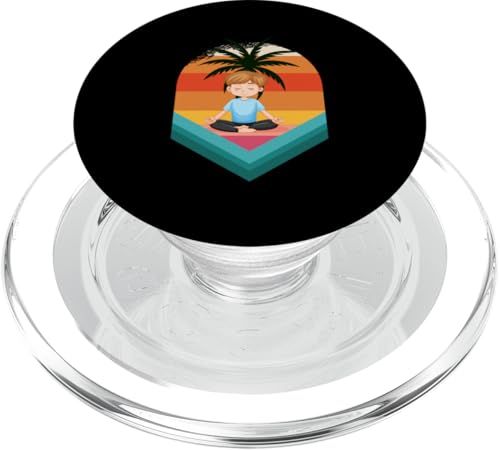 Yoga, Palme, Strand, Ozean, Chill und Sonne PopSockets PopGrip für MagSafe Yoga, Palme, Strand, Ozean, Chill und Sonne PopSockets PopGrip für MagSafe von Summer Holiday Relax Apparel & Accessories