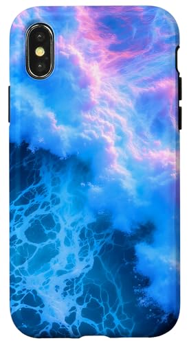 Blauer Ozean, Wellen, Sommer, Rosa, Meer, Strand, Türkis, Aqua Hülle für iPhone X/XS Blauer Ozean, Wellen, Sommer, Rosa, Meer, Strand, Türkis, Aqua Hülle für iPhone X/XS von Summer Ocean Blue Waves Phone Accessories