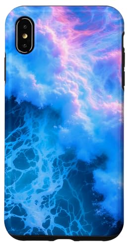 Blauer Ozean, Wellen, Sommer, Rosa, Meer, Strand, Türkis, Aqua Hülle für iPhone XS Max von Summer Ocean Blue Waves Phone Accessories