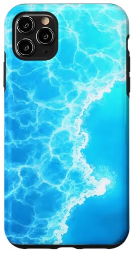 Blue Ocean Waves Sommer Meer Küste Strand Türkis Aqua Hülle für iPhone 11 Pro Max von Summer Ocean Blue Waves Phone Accessories