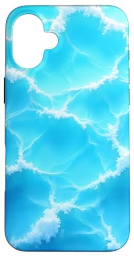 Blue Ocean Waves Sommer Meer Küste Strand Türkis Aqua Hülle für iPhone 16 Plus Blue Ocean Waves Sommer Meer Küste Strand Türkis Aqua Hülle für iPhone 16 Plus von Summer Ocean Blue Waves Phone Accessories