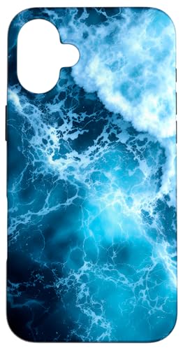 Blue Ocean Waves Sommer Meer Küste Strand Türkis Aqua Hülle für iPhone 16 Plus Blue Ocean Waves Sommer Meer Küste Strand Türkis Aqua Hülle für iPhone 16 Plus von Summer Ocean Blue Waves Phone Accessories