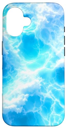 Blue Ocean Waves Sommer Meer Küste Strand Türkis Aqua Hülle für iPhone 16 Blue Ocean Waves Sommer Meer Küste Strand Türkis Aqua Hülle für iPhone 16 von Summer Ocean Blue Waves Phone Accessories