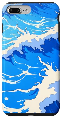 Blue Ocean Waves Sommer Meer Küste Strand Türkis Aqua Hülle für iPhone 7 Plus/8 Plus von Summer Ocean Blue Waves Phone Accessories
