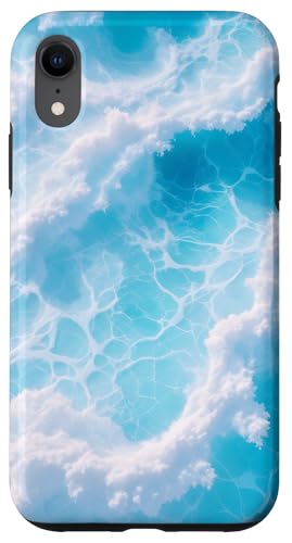 Blue Ocean Waves Sommer Meer Küste Strand Türkis Aqua Hülle für iPhone XR Blue Ocean Waves Sommer Meer Küste Strand Türkis Aqua Hülle für iPhone XR von Summer Ocean Blue Waves Phone Accessories