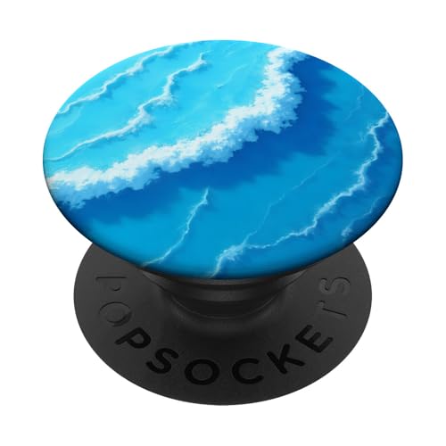 Blue Ocean Waves Sommer Meer Küste Strand Türkis Aqua PopSockets Klebender PopGrip Blue Ocean Waves Sommer Meer Küste Strand Türkis Aqua PopSockets Klebender PopGrip von Summer Ocean Blue Waves Phone Accessories