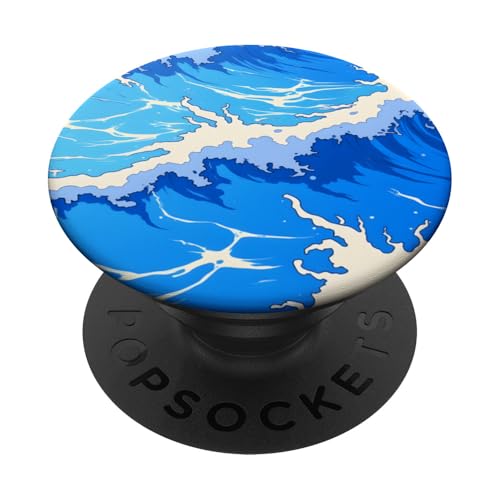 Blue Ocean Waves Sommer Meer Küste Strand Türkis Aqua PopSockets Klebender PopGrip Blue Ocean Waves Sommer Meer Küste Strand Türkis Aqua PopSockets Klebender PopGrip von Summer Ocean Blue Waves Phone Accessories