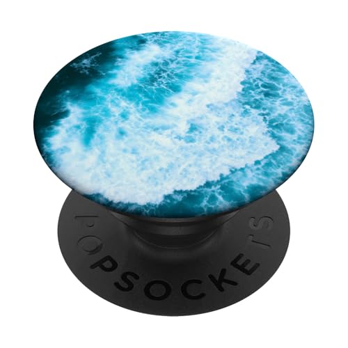 Blue Ocean Waves Sommer Meer Küste Strand Türkis Aqua PopSockets Klebender PopGrip Blue Ocean Waves Sommer Meer Küste Strand Türkis Aqua PopSockets Klebender PopGrip von Summer Ocean Blue Waves Phone Accessories
