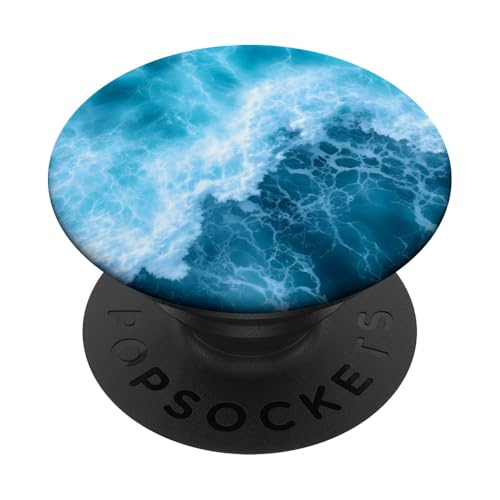 Blue Ocean Waves Sommer Meer Küste Strand Türkis Aqua PopSockets Klebender PopGrip Blue Ocean Waves Sommer Meer Küste Strand Türkis Aqua PopSockets Klebender PopGrip von Summer Ocean Blue Waves Phone Accessories