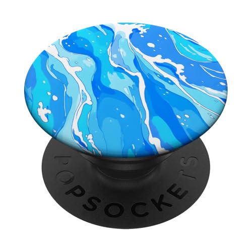 Blue Ocean Waves Sommer Meer Küste Strand Türkis Aqua PopSockets Klebender PopGrip Blue Ocean Waves Sommer Meer Küste Strand Türkis Aqua PopSockets Klebender PopGrip von Summer Ocean Blue Waves Phone Accessories