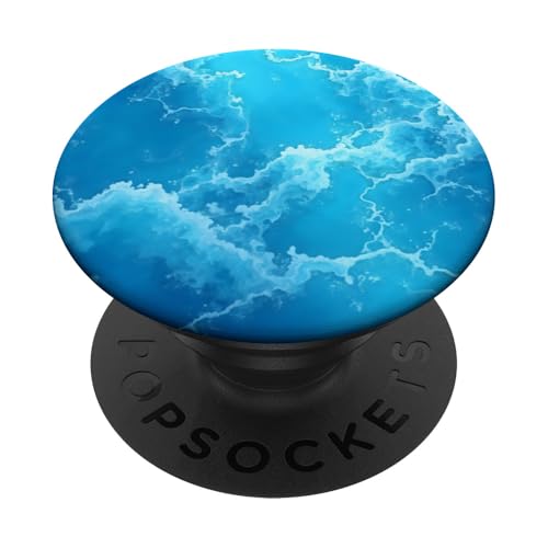 Blue Ocean Waves Sommer Meer Küste Strand Türkis Aqua PopSockets Klebender PopGrip Blue Ocean Waves Sommer Meer Küste Strand Türkis Aqua PopSockets Klebender PopGrip von Summer Ocean Blue Waves Phone Accessories