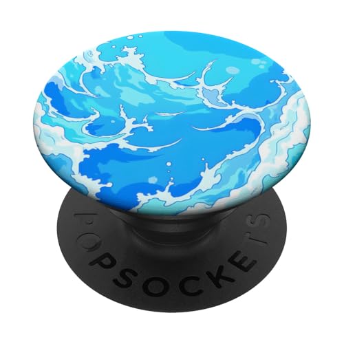 Blue Ocean Waves Sommer Meer Küste Strand Türkis Aqua PopSockets Klebender PopGrip Blue Ocean Waves Sommer Meer Küste Strand Türkis Aqua PopSockets Klebender PopGrip von Summer Ocean Blue Waves Phone Accessories