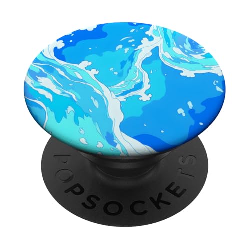 Blue Ocean Waves Sommer Meer Küste Strand Türkis Aqua PopSockets Klebender PopGrip Blue Ocean Waves Sommer Meer Küste Strand Türkis Aqua PopSockets Klebender PopGrip von Summer Ocean Blue Waves Phone Accessories