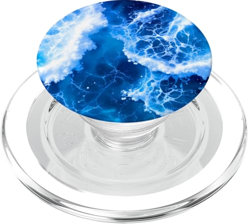 Blue Ocean Waves Sommer Meer Küste Strand Türkis Aqua PopSockets PopGrip für MagSafe Blue Ocean Waves Sommer Meer Küste Strand Türkis Aqua PopSockets PopGrip für MagSafe von Summer Ocean Blue Waves Phone Accessories