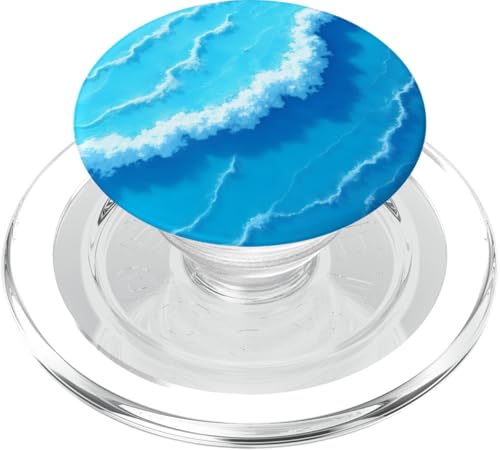 Blue Ocean Waves Sommer Meer Küste Strand Türkis Aqua PopSockets PopGrip für MagSafe Blue Ocean Waves Sommer Meer Küste Strand Türkis Aqua PopSockets PopGrip für MagSafe von Summer Ocean Blue Waves Phone Accessories