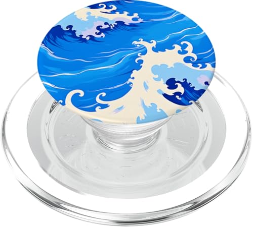 Blue Ocean Waves Sommer Meer Küste Strand Türkis Aqua PopSockets PopGrip für MagSafe Blue Ocean Waves Sommer Meer Küste Strand Türkis Aqua PopSockets PopGrip für MagSafe von Summer Ocean Blue Waves Phone Accessories