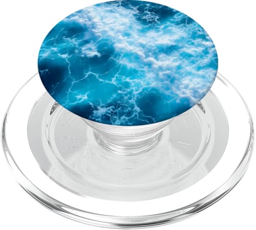 Blue Ocean Waves Sommer Meer Küste Strand Türkis Aqua PopSockets PopGrip für MagSafe Blue Ocean Waves Sommer Meer Küste Strand Türkis Aqua PopSockets PopGrip für MagSafe von Summer Ocean Blue Waves Phone Accessories