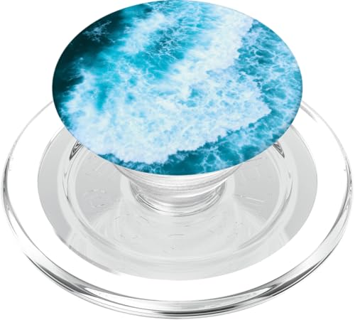 Blue Ocean Waves Sommer Meer Küste Strand Türkis Aqua PopSockets PopGrip für MagSafe Blue Ocean Waves Sommer Meer Küste Strand Türkis Aqua PopSockets PopGrip für MagSafe von Summer Ocean Blue Waves Phone Accessories