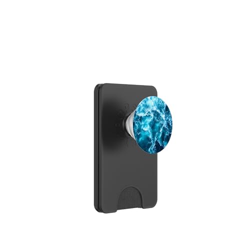 Blue Ocean Waves Sommer Meer Küste Strand Türkis Aqua PopSockets PopWallet für MagSafe Blue Ocean Waves Sommer Meer Küste Strand Türkis Aqua PopSockets PopWallet für MagSafe von Summer Ocean Blue Waves Phone Accessories