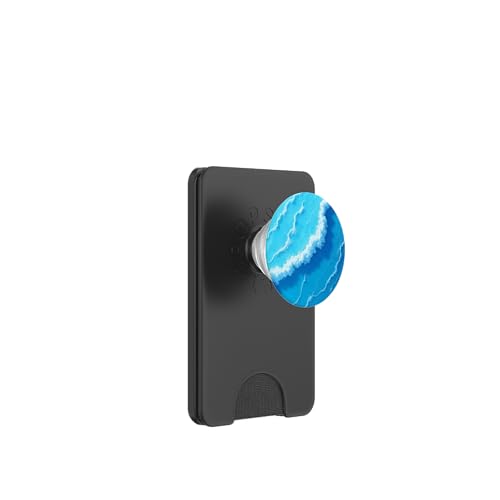 Blue Ocean Waves Sommer Meer Küste Strand Türkis Aqua PopSockets PopWallet für MagSafe Blue Ocean Waves Sommer Meer Küste Strand Türkis Aqua PopSockets PopWallet für MagSafe von Summer Ocean Blue Waves Phone Accessories