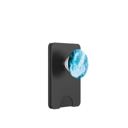 Blue Ocean Waves Sommer Meer Küste Strand Türkis Aqua PopSockets PopWallet für MagSafe Blue Ocean Waves Sommer Meer Küste Strand Türkis Aqua PopSockets PopWallet für MagSafe von Summer Ocean Blue Waves Phone Accessories